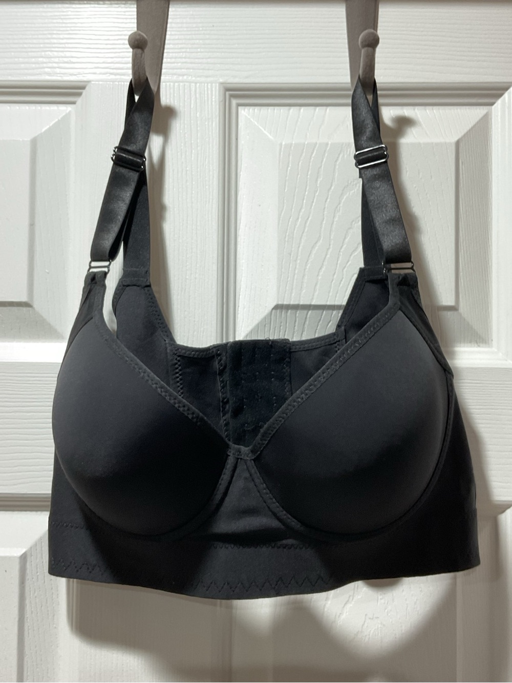 Comfort Contour Black Full-Coverage Bra